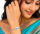 Evil Eye Free Size Tassel Bracelet