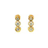 AMUSING ROUND DIAMOND STUDS