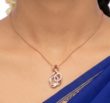 18k Rose Gold & Diamond Fancy Pendant