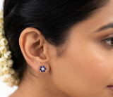 FLORAL DIAMOND STUD