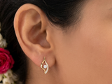Exquisite Cluster Leaflet Studs