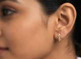 Adorable Striped Petal Studs