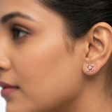 The Amulya 18k Yellow Gold Diamond Studs
