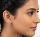 The Sirisha 18k Rose Gold Diamond Studs