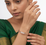 Rhombic Ultra Light Weight Diamond Bangle