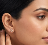 The Aadhila Closed Setting 22k Diamond Stud