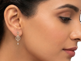 Classy Circular Drop Earrings