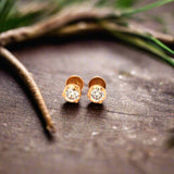 Solitaire Studs Closed Setting