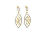 Stylish Oval-Shaped Spiral Earrings