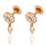 The Manjula Closed Setting 22k Diamond Stud