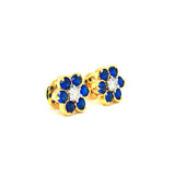 FLORAL DIAMOND STUD