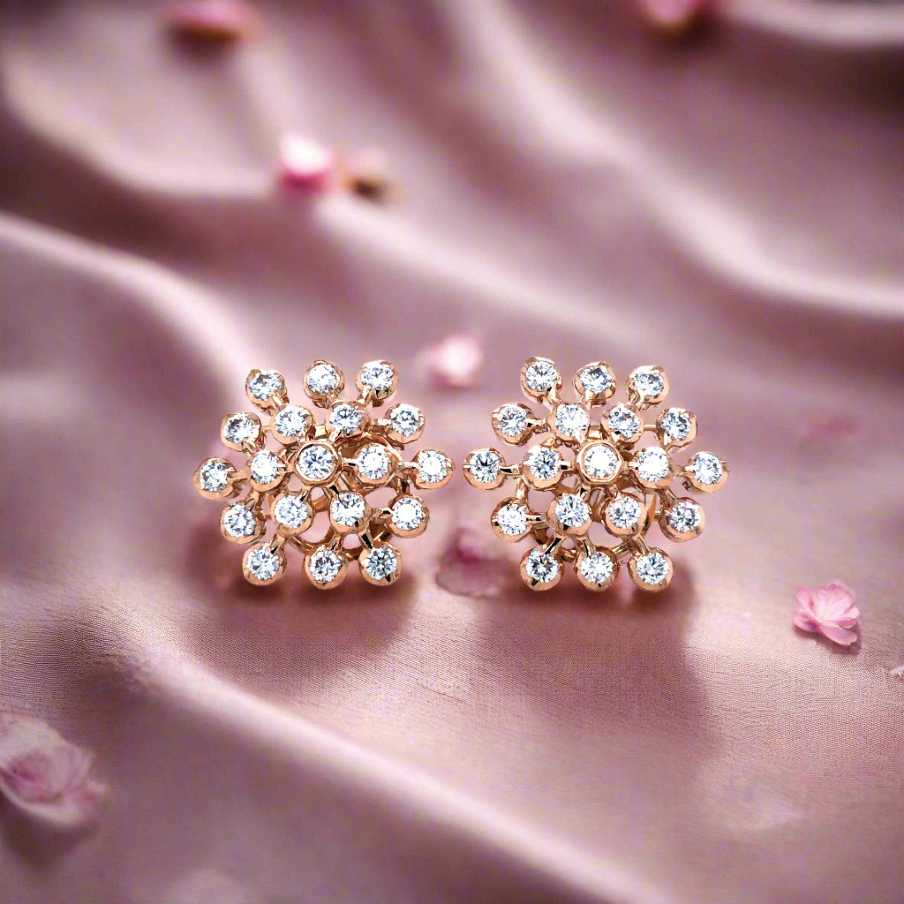 ARYA DIAMOND STUDS - EFIF Diamonds – EF-IF Diamond Jewellery