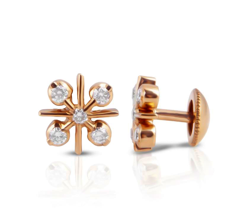 Close setting clearance diamond earrings
