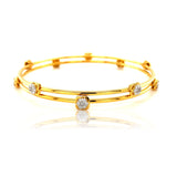 Juhi 18kt Open Setting Diamond Bangle, diamond bagle, bangle, efif diamond bangle, efif diamond jewellery,