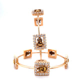 Goddess Lakshmi Closed Setting Diamond Bangle, diamond bagle, bangle, efif diamond bangle, efif diamond jewellery,