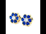 FLORAL DIAMOND STUD