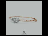 Mehar diamond bracelet, diamond bracelet efif, gold and diamond bracelet, rose gold diamond bracelet, efif diamond jewellery,