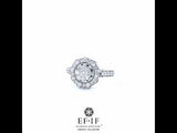 Riya Open Setting Diamond Ring For Women, diamond ring, white gold diamond ring, white gold