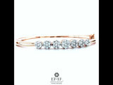 aayushi diamond bracelet, diamond bracelet efif, gold and diamond bracelet, rose gold diamond bracelet,  efif diamond jewellery,