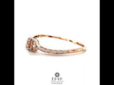 Mehar diamond bracelet, diamond bracelet efif, gold and diamond bracelet, rose gold diamond bracelet, efif diamond jewellery,