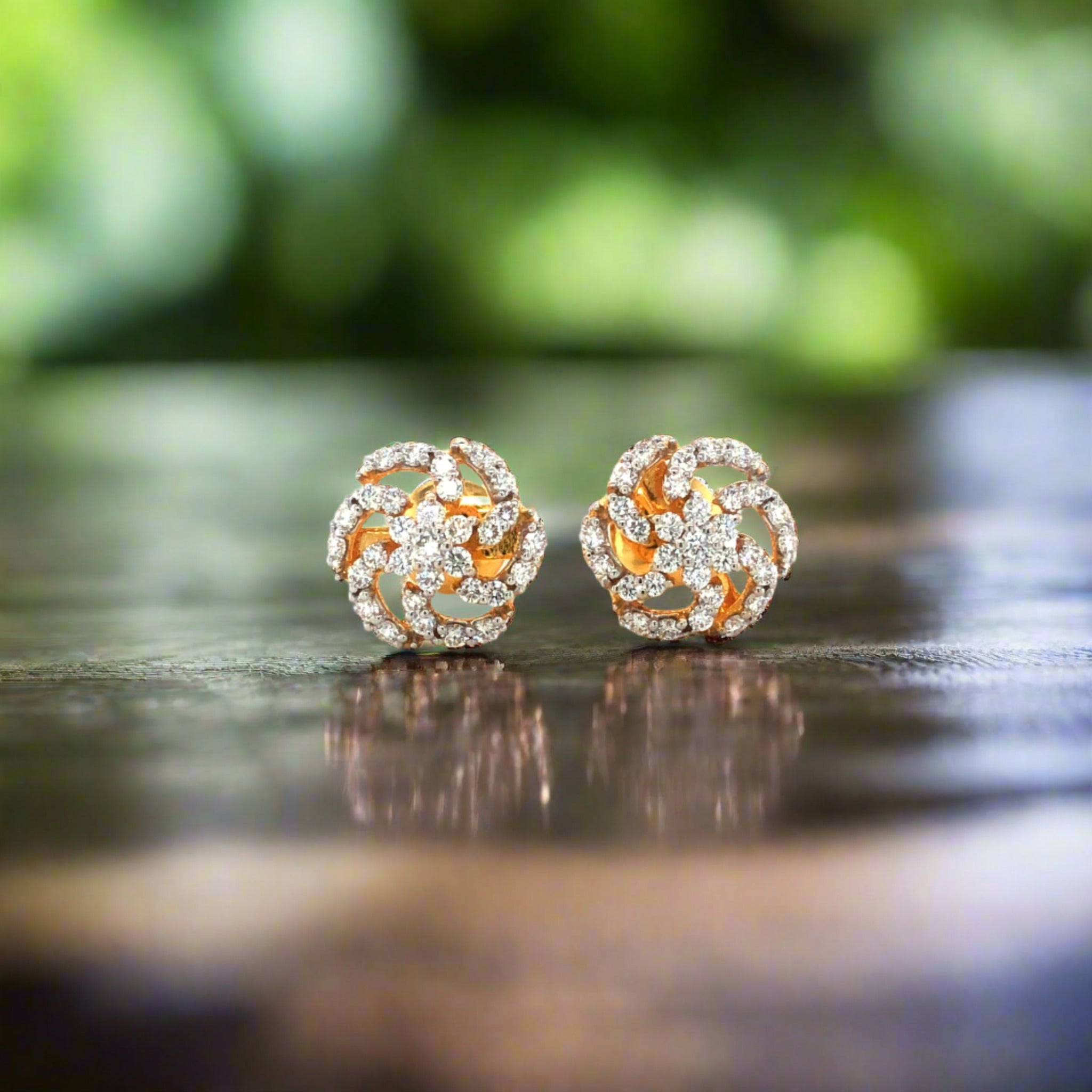 MESMERISING STAR DIAMOND STUDS - Main Image