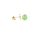 LITTLE WONDER - GREEN CIRCLE EARRINGS