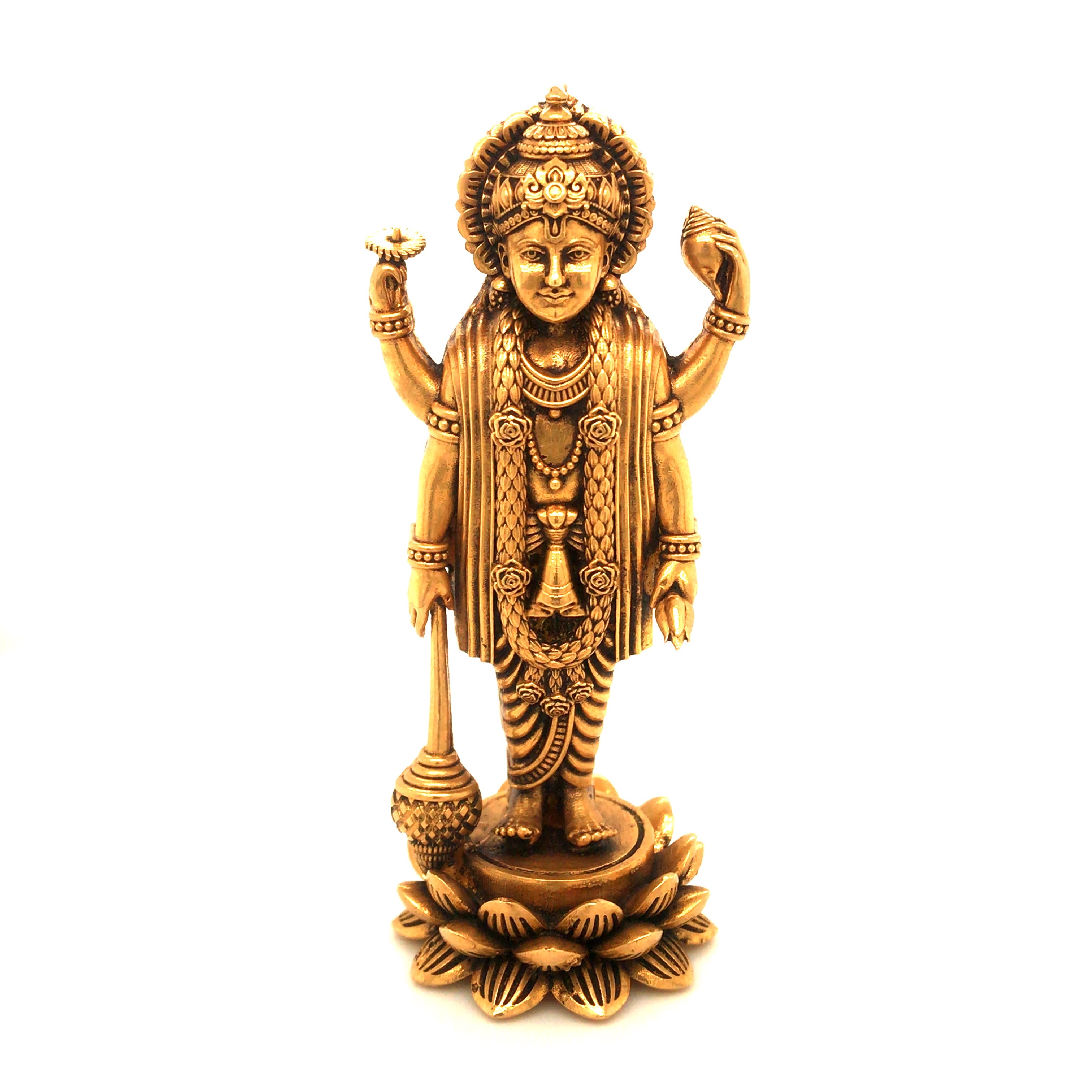 Lord vishnu on sale gold pendant