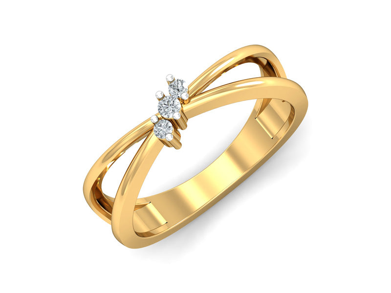 Chic Three Diamond Ring