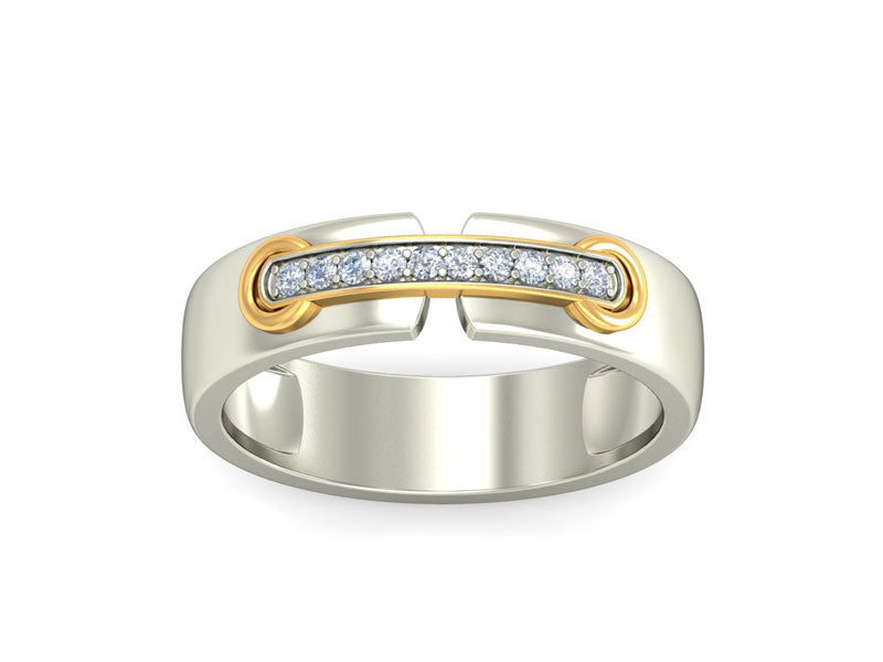 URBANE WHITE GOLD BAND RING