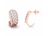 Curvy U-Shaped Studs efifdiamonds Curvy U-Shaped Studs efifdiamonds Studs Earrings 56947.00 EF-IF Diamond Jewellery