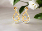 Alluring Spiral Drop Earrings efifdiamonds Alluring Spiral Drop Earrings efifdiamonds Studs Earrings 49852.00 EF-IF Diamond Jewellery