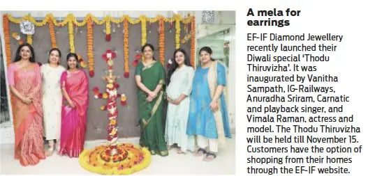 A Mela for Earrings EF-IF Diamond Jewellery