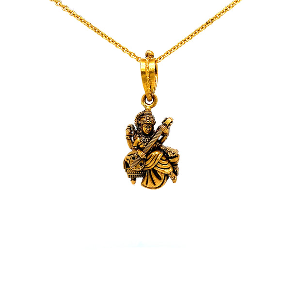 Goddess Saraswati Pendant