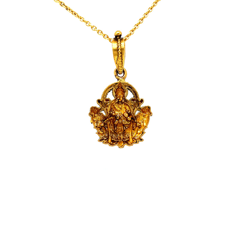 Goddess Lakshmi Pendant EF IF Diamond Jewellery