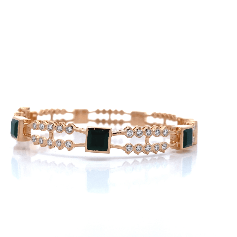 AGASTI CLOSE SETTING DIAMOND BANGLE