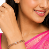 SWASTIKA DIAMOND BANGLE