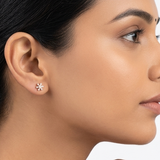 CRYSTAL FLORAL STUDS