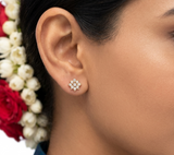 The Sangamithra Closed Setting 22k Diamond Stud