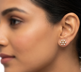 The Amritha  Closed Setting 22k Diamond Stud
