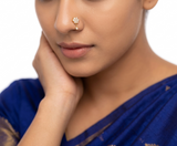 Malarvizhi Hanging  Diamond Traditional Nosepin