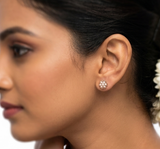 The Maalini  Closed Setting 22k Diamond Stud