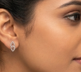 The Serene 18k White Gold Diamond Studs