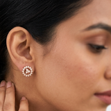 The Suryakanti Closed Setting 22k Diamond Stud