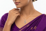 Cluster Encased U-Shaped Pendant