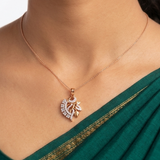 The Autumn Yellow Gold Diamond Pendant