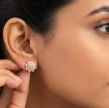 The Akhila Closed Setting 22k Diamond Stud