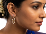 Stylish Oval-Shaped Spiral Earrings