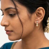 AMUSING ROUND DIAMOND STUDS