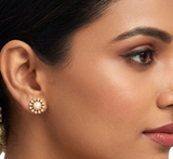 The Anantha Closed Setting 22K Diamond Stud