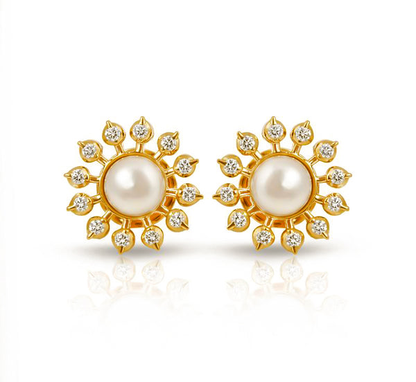 The Anantha Closed Setting 22K Diamond Stud